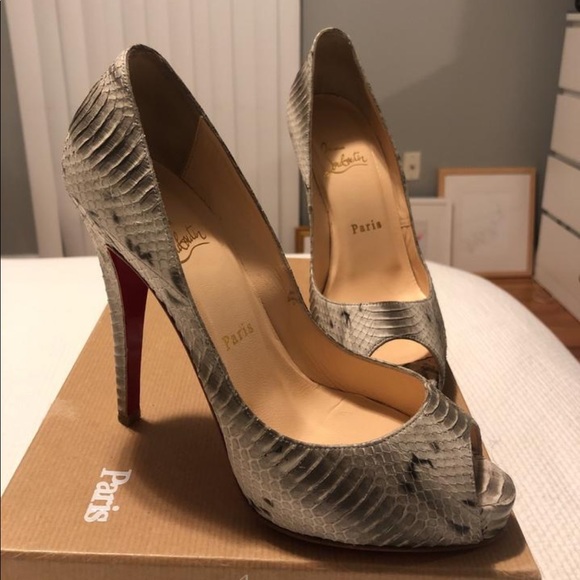 Christian Louboutin Very Prive Snakeskin - Picture 3 of 7